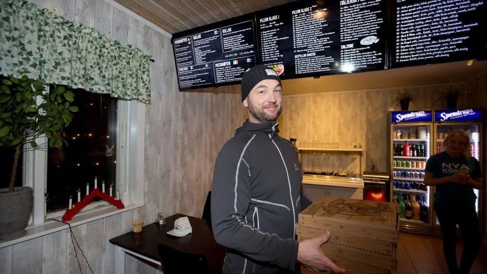 Ulf Stenberg tycker att pizza är perfekt på Nyårsdagen.