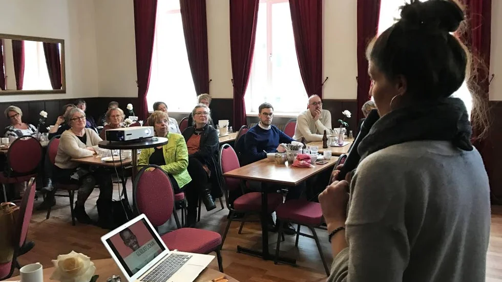 Välbesökt. Lunchföreläsningen med Jenni Lindberg, Love Life lockade ett 30-tal åhörare.