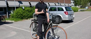 Säljaren var ute och cyklade