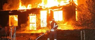 Övergivet hus i Marby brann