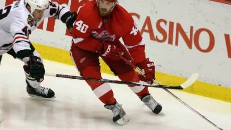 Blivande lagkamrat? Henrik Zetterberg.