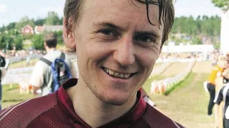 Erik Andersson trivdes bättre den här dagen än tidigare under tävlingen.
