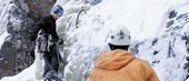 Isklättring vid Ågelsjön lockar långväga gäster