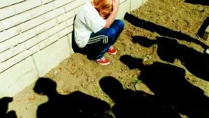Mobbning - ett problem man sällan eller aldrig pratar om i skolan, enligt undersökningen. (Bilden är inte från någon Finspångsskola).
FOTO: PRESSENS BILD