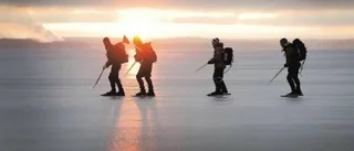 Vinterns första tur på Glan sknottriga apelsinskal