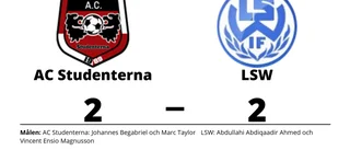 AC Studenterna fixade kryss hemma mot LSW