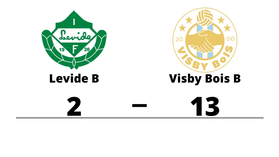 Levide IF B förlorade mot Visby BoIS B