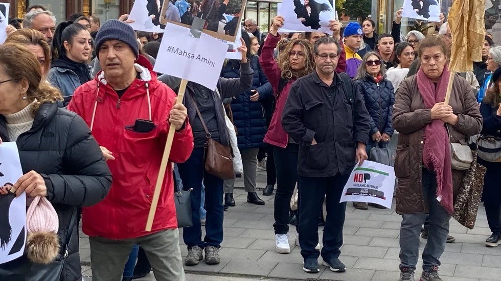 Demonstration på Celsiustorget i Uppsala den 23 september.