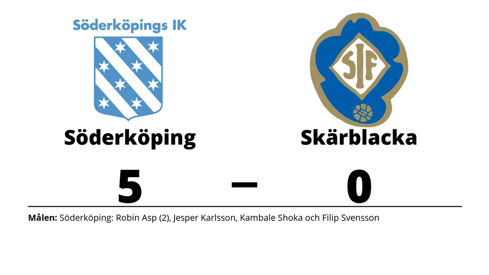 Söderköpings IK vann mot Skärblacka IF