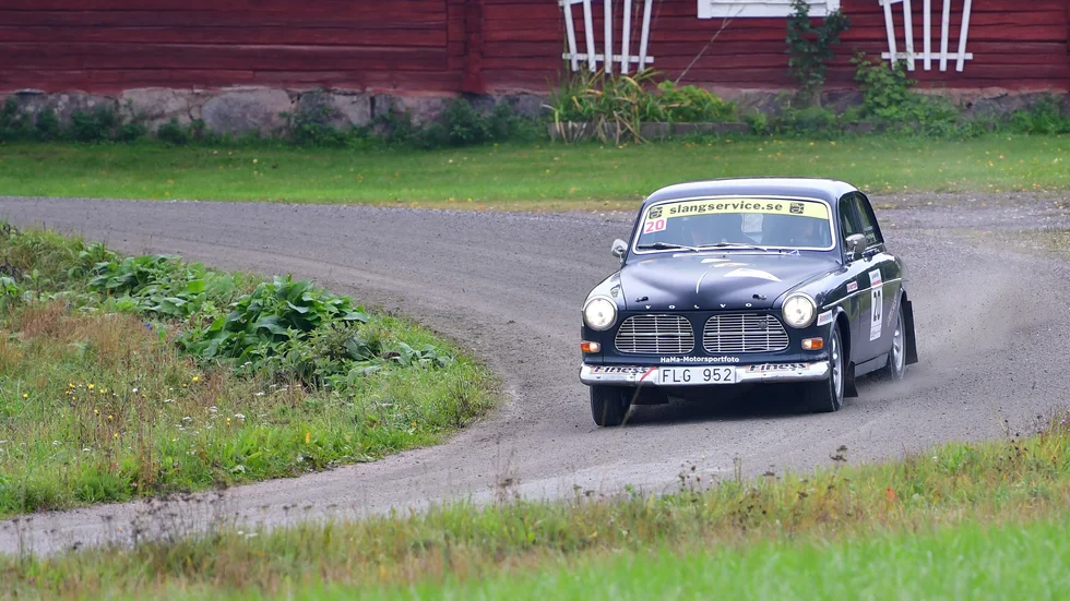Första sträckan gick utan större problem i Rally Uppsala, men på den andra gick larmet och tävlingen gick avbrytas under 20 minuter. Bilden är tagen på ss1 och har inget med larmet att göra.