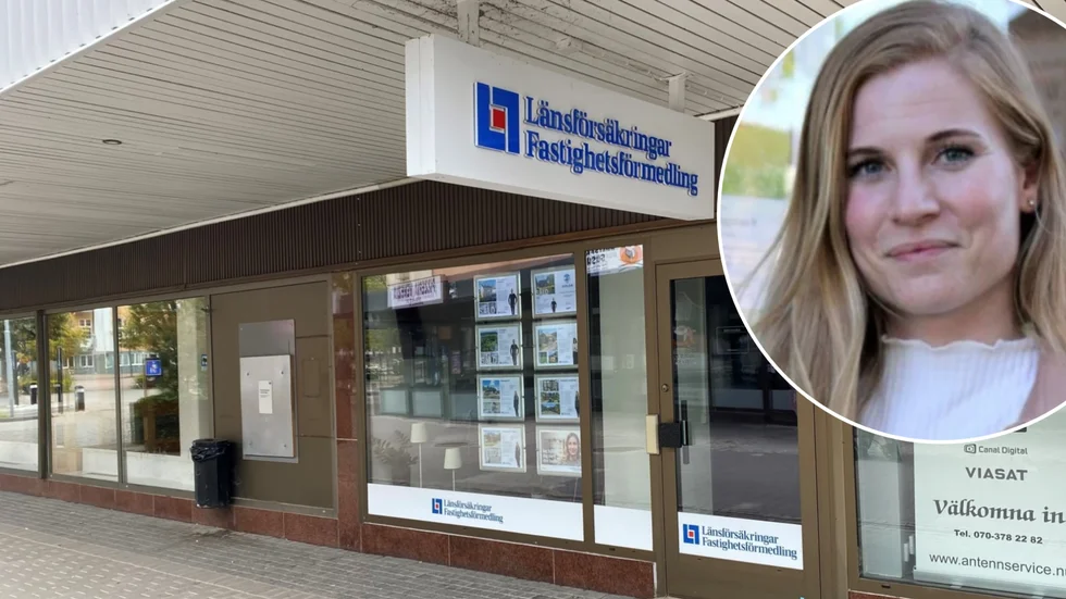 Kontoret på gågatan i Hultsfred lever vidare. Lisa Danielsson, som nyss tagit över Länsförsäkringars fastighetsförmedling i Vimmerby, behåller kontoret.