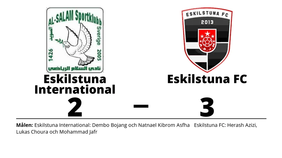 Eskilstuna International SK förlorade mot Eskilstuna FC