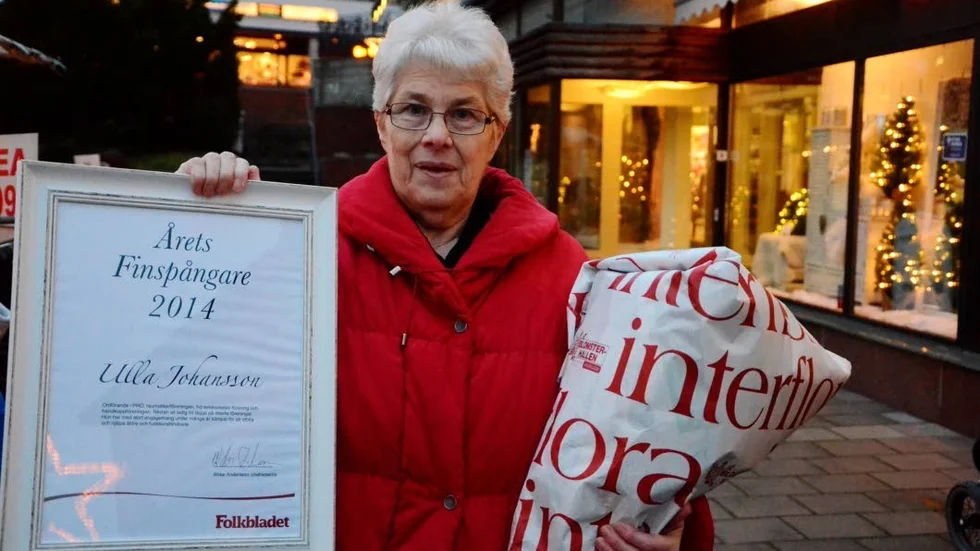 Ära. Ulla Johansson tycker att det är en stor ära att hon blivit utsedd till Årets Finspångare.
