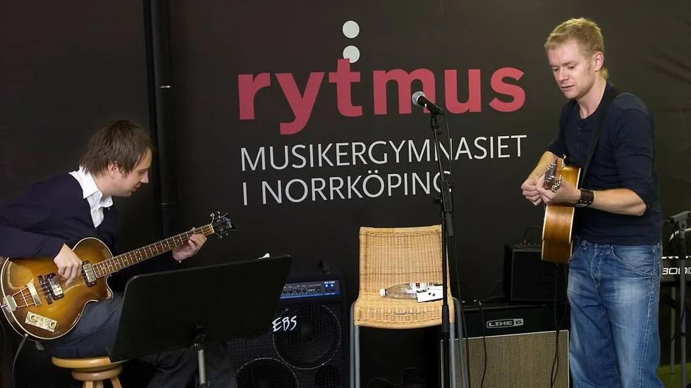 Musicalbesök. Bland annat har musicalartisten Peter Johansson besökt Rytmus.