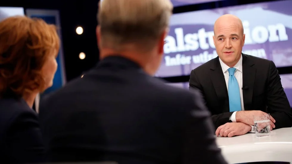 Moderatledaren Fredrik Reinfeldt var nog hyfsat nöjd efter utfrågningen i SVT på torsdagskvällen.