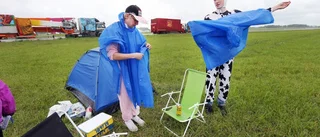 Första festivalbesökarna på plats