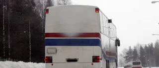 Halkan stoppar busstrafiken