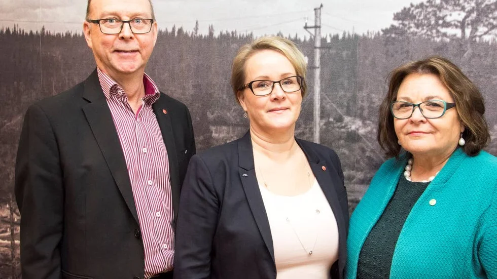 Nöjda. Glenn Berggård, Maria Stenberg och Agneta Granström tror mycket på sitt förslag.