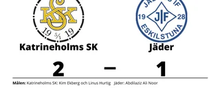 Seger för Katrineholms SK mot Jäder