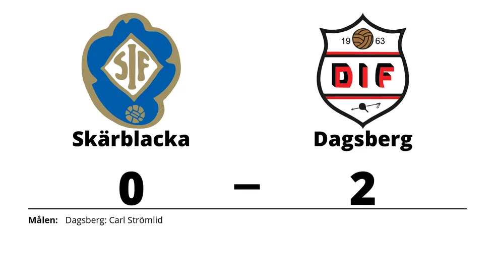Skärblacka IF förlorade mot Dagsbergs IF