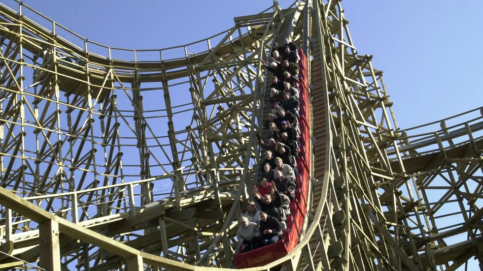 Älgen tog sin in på Liseberg, men fick avlivas i närheten av Balder. Arkivbild.