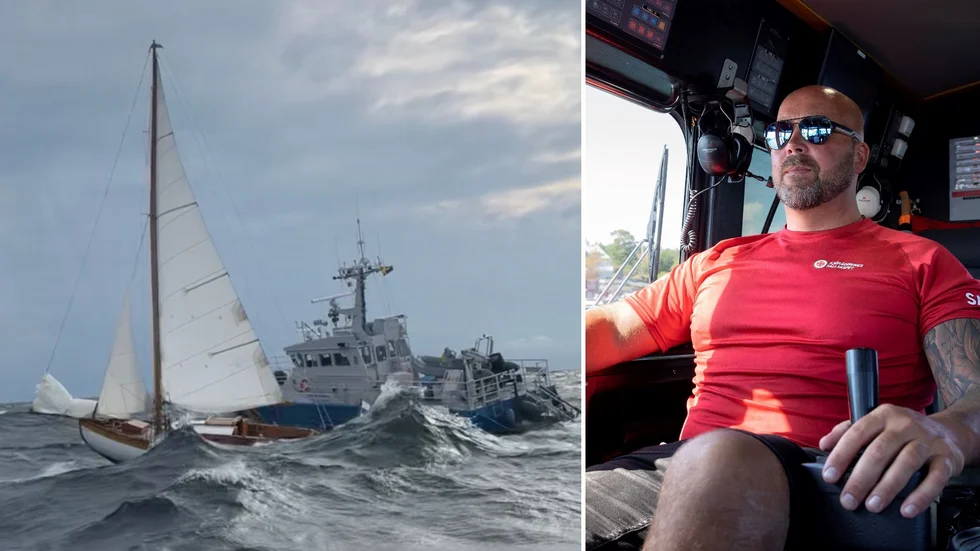 Jim Karlsson, stationsansvarig vid Sjöräddningen i Arkösund, var med och räddade Harri.