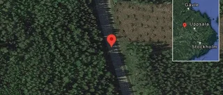 Skåpbil körde ner 100 meter mitträcke