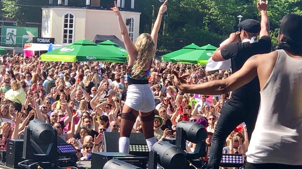 Hanna Isaksson från Piteå hade en rolig samarbete tillsammans med Rob 'N' Raz och D-Flex.