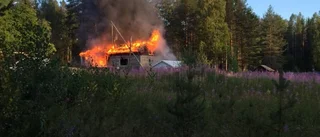 Ladugårdsbrand i Ersnäs