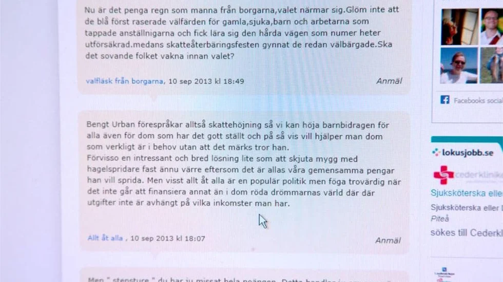 Ledaren "Symptomlindring men ingen bot" ledde fram till en del intressanta kommentarer på PT:s sajt.