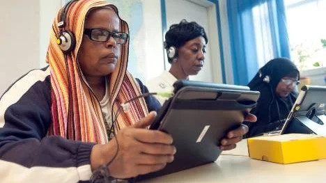 Amina från Etiopien, Jainaba från Gambia och Dhuho från Somalia vill ut i Norrköpings arbetsliv.