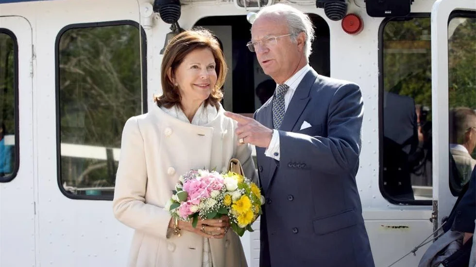 Kung Carl XVI Gustav och drottning Silvia vid ett tidigare östgötabesök.