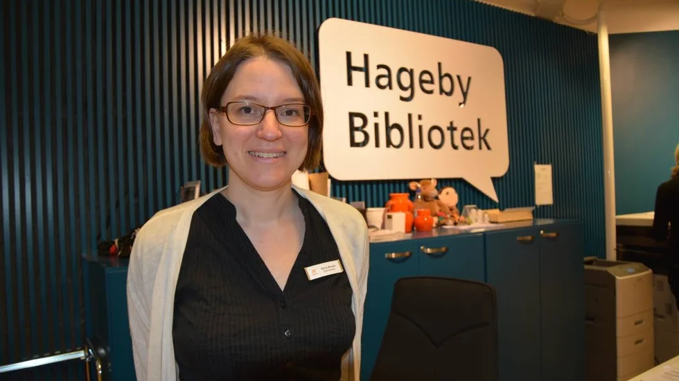 Lättare och enklare. Tillgängligheten är förklaringen till besöksboomen, enligt Stina Brodin, bibliotekarie och filialföreståndare på Hageby bibliotek.