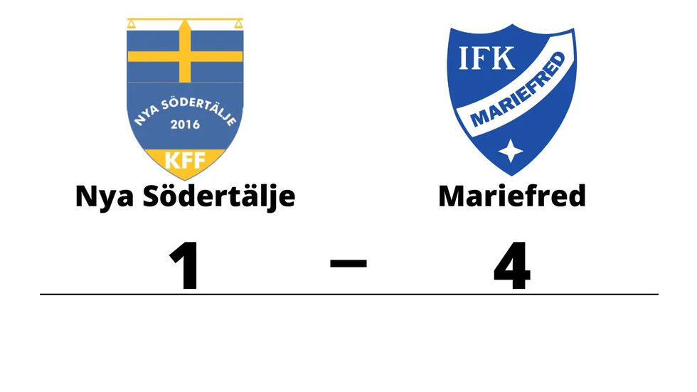 Nya Södertälje KFF förlorade mot IFK Mariefred