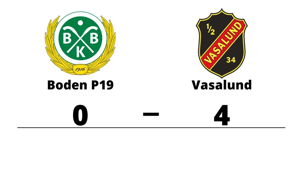 Bodens BK förlorade mot Vasalunds IF