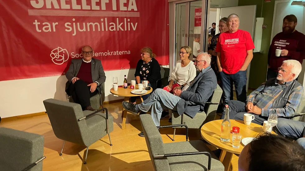 Det var puls på Socialdemokraterna valvaka i Skellefteå.