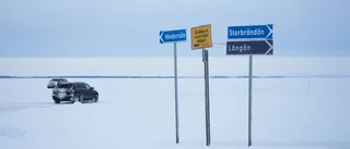 Isvägen stängs av efter det fina vädret