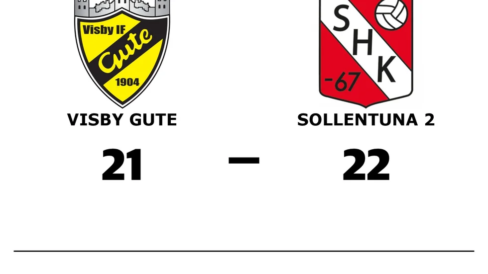 Visby IF Gute Handbollsklubb förlorade mot Sollentuna HK 2