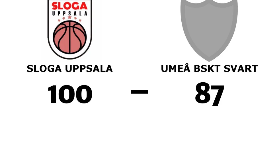 Sloga Uppsala vann mot Umeå BSKT svart