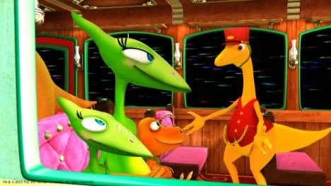 Han eller hon? I Dinosaurietåget liksom i många andra barnprogram           sitter svaret i ögonfransarna.