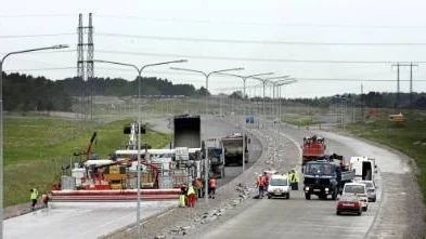 E 4-bygget som det såg ut när det begav sig.