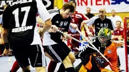 FBC Uppsalas Henrik Esbjörnsson från Gävlematchen i vintras.