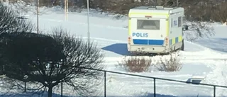 Polisen sökte föremål i Fyrisån