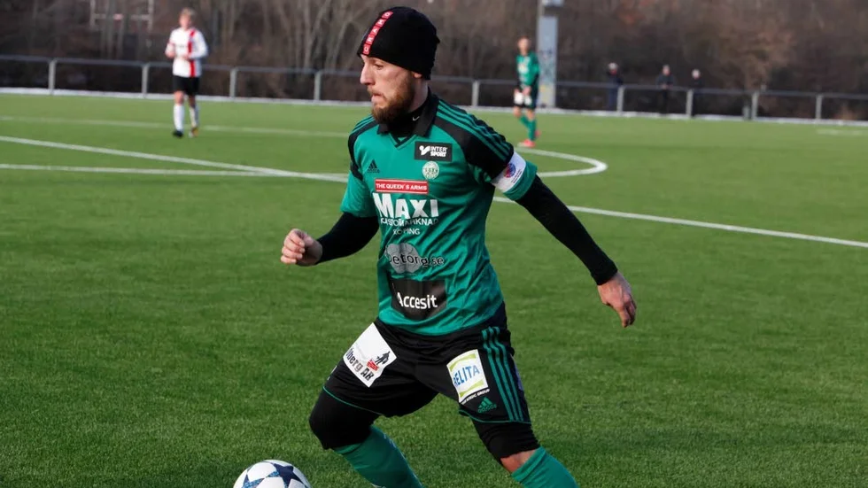 Målskytt. Bruno Dal Monte gjorde ESK:s mål