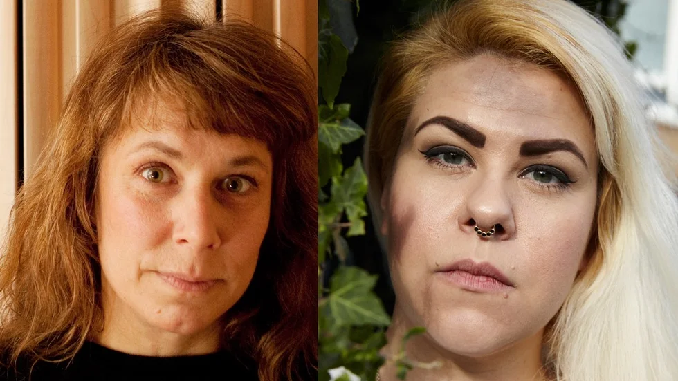 Stina Wollter och Karin "Kajjan" Andersson.
