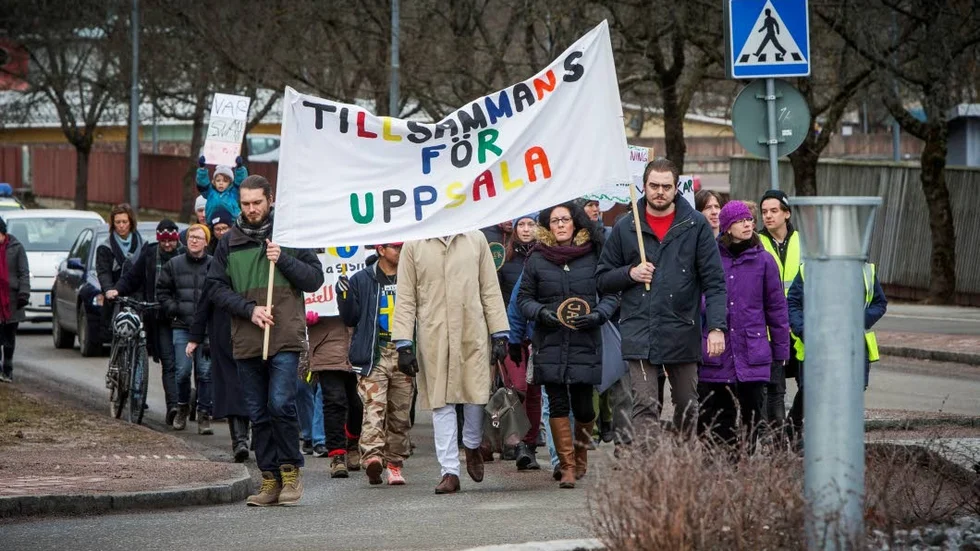 Bild från en tidigare manifestation i mars 2016.