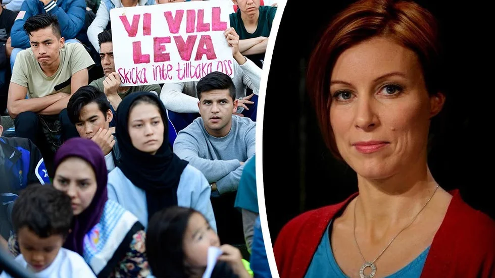 Montage av arkivbilder. Karin Sehlin, kurator på LYSA vill att lagen revideras att omfattan även andra ensamkommande.