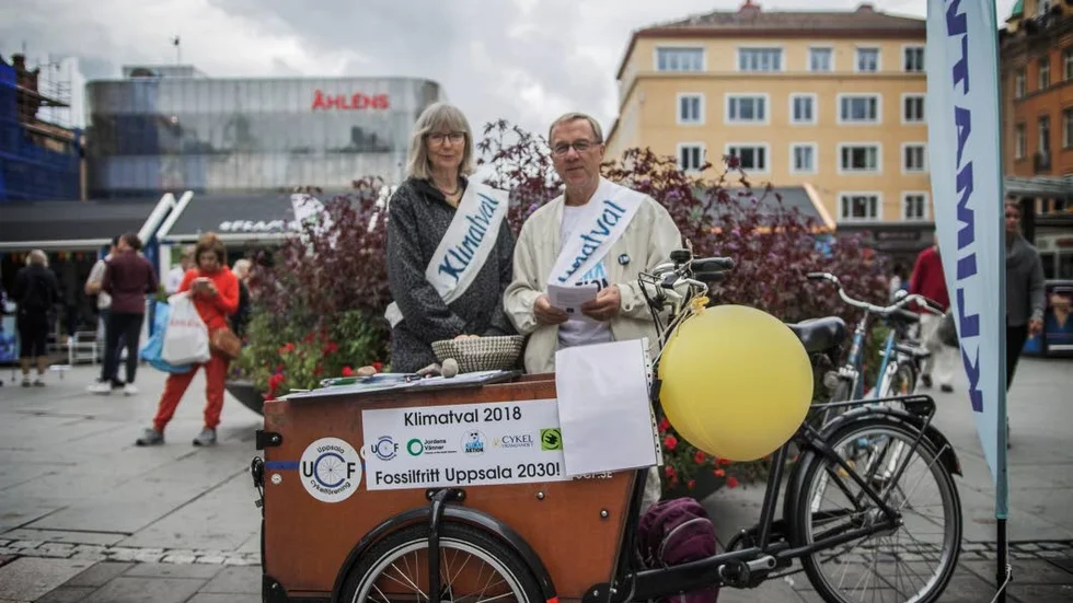 Gunnel Helldahl och Jan Hagerlid är båda med i Klimataktion.