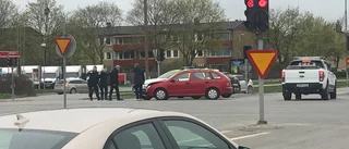 Polisbil inblandad i kollision