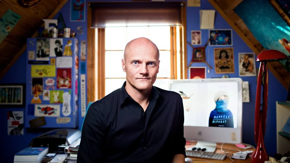 I ateljén. Norska barnboksförfattaren och illustratören Stian Hole i sin skaparlya.